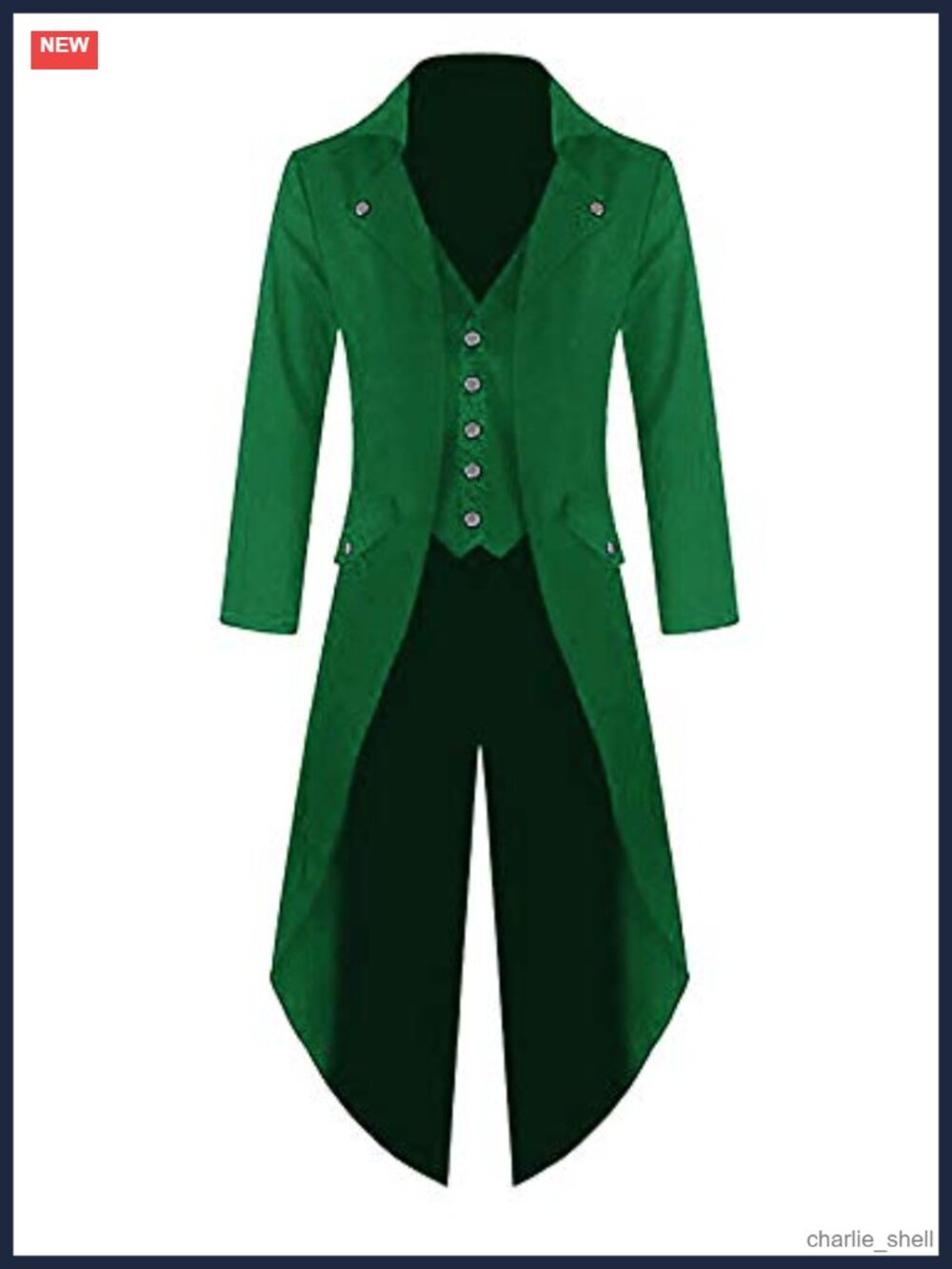 Mens Steampunk Victorian Tailcoat Gothic Frock Coat Cosplay Jacket